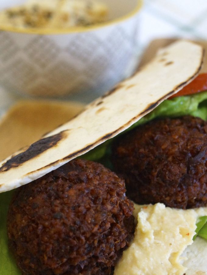 Crispy Falafel are great in a pita with some homemade hummus