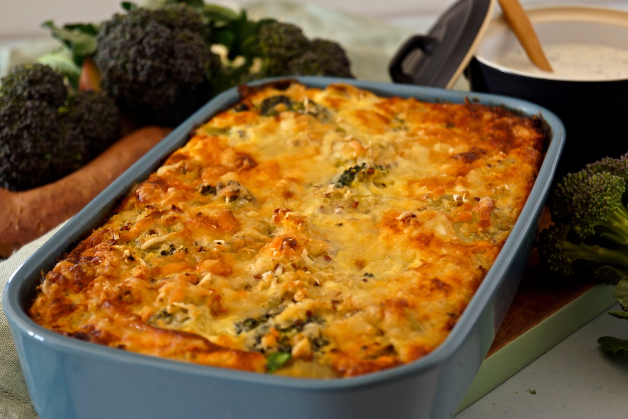 Hearty Quinoa Bake right out of the oven