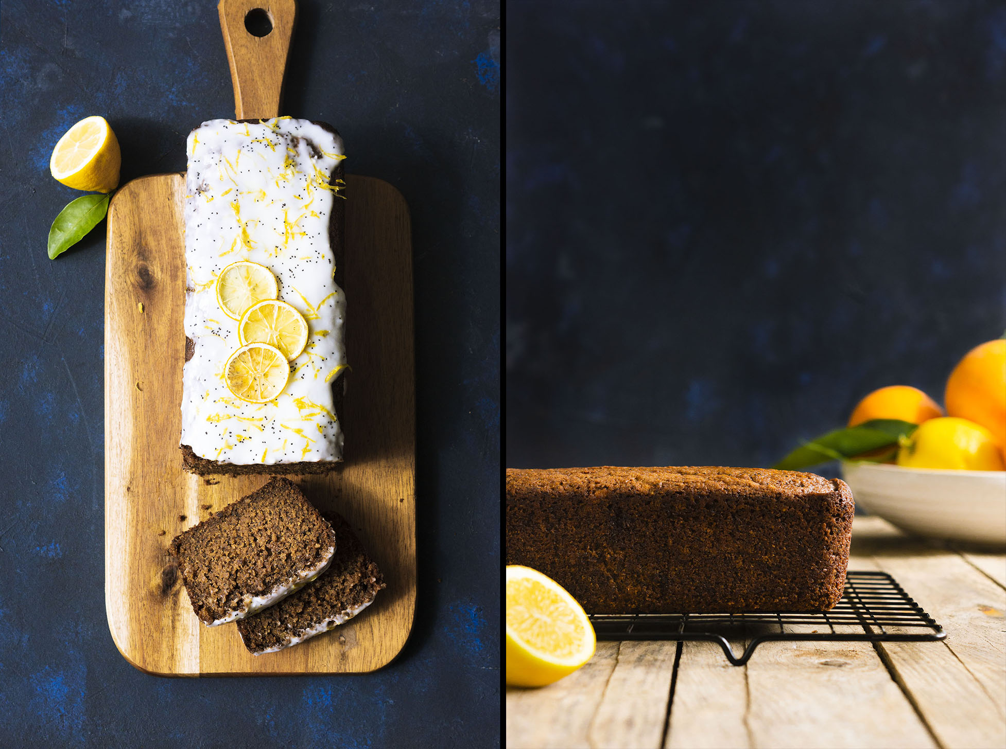 Citrus Poppyseed Loaf Cake with Yoghurt Drizzle