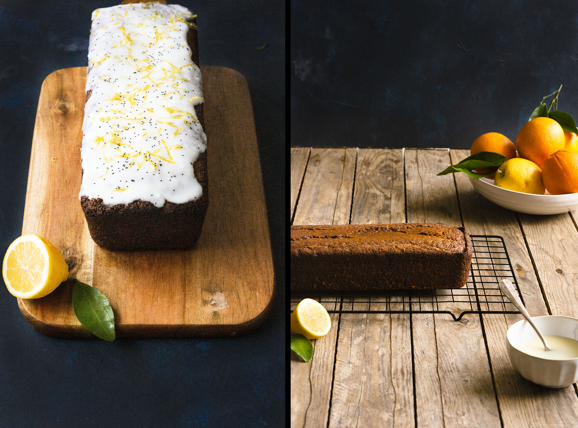 Citrus Poppyseed Loaf Cake (vegan)