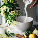 Sugar, water & Elderflower blossoms make the most delicious syrup
