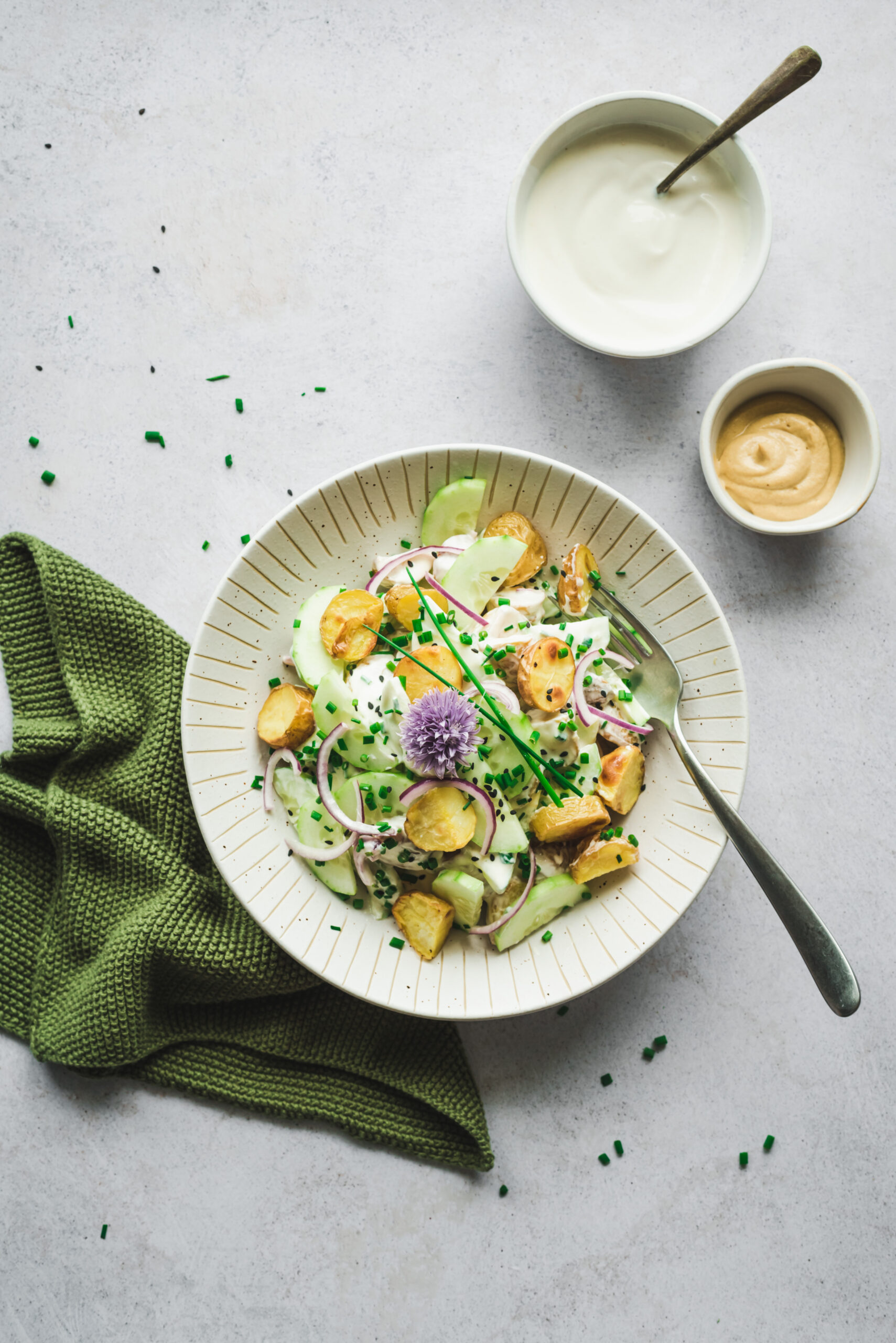 Roasted Potato Cucumber Salad ⋆ The Mellow Kitchn